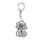  Haniwa lover のしゃがむ土偶＋なみだ Acrylic Key Chain