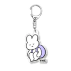 あーちゃんさんのひとやすみ　むらさき（新色） Acrylic Key Chain