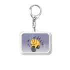 ナツもの SUZURI店の打たれ弱いハムスター【狂気のハムスクーター編】 Acrylic Key Chain