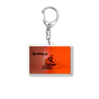 Ｔshirt_Buffaloの我慢しない生き方 Acrylic Key Chain