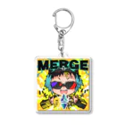 MEGAMIオフィシャルグッズショップ SUZURI支店のEtherean "The MERGE" アクリルキーホルダー アクリルキーホルダー