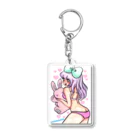 ☆チョコメロ☆のうさちゃん抱っこチョコメロガール Acrylic Key Chain