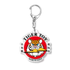 アートジャンキーSUZURI支店のTIGER TOY ロゴ アクリルキーホルダー