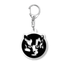 Fontaのジオメトリック猫 Acrylic Key Chain