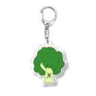 森のなかまたちの極悪ブタッコリー Acrylic Key Chain