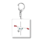 salinaのパワフルなポールダンサー Acrylic Key Chain