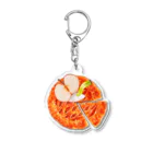 本多宏美 フェイクスイーツ講師の食べられないアップルパイをつまみ食い Acrylic Key Chain