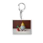 kitomameshaの買いすぎたネギオカメ Acrylic Key Chain