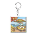 ハルナうさぎの11月のハルナうさぎ Acrylic Key Chain