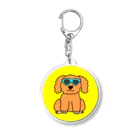 senaのサングラス犬 Acrylic Key Chain