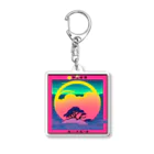 MedicalKUNの虹に沈む月、夕暮れの気持ち。 Acrylic Key Chain