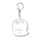 はっちゃんのたんこぶ　おばけのブクボー　モノクロ Acrylic Key Chain