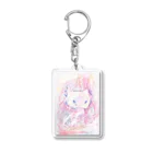 ゆめから拾ったもの屋さんのふわふわねこちゃん Acrylic Key Chain