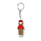 にか。の雑貨屋さん。の🔴🟢スウェットちゃん🟢🔴 Acrylic Key Chain