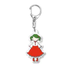 にか。の雑貨屋さん。の🔴🟢ワンピースちゃん🟢🔴 Acrylic Key Chain