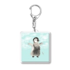 sunpontaのペンギン空を飛ぶ Acrylic Key Chain