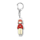 にか。の雑貨屋さん。の🔴🟢にゃんこニットちゃん🟢🔴 Acrylic Key Chain