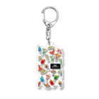 FAKEFOOD CAFEの純喫茶メニューパフェ入り Acrylic Key Chain