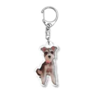 channitoのアフタートリミング犬 Acrylic Key Chain