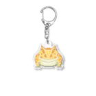 華廠楼(かしょうろう)のクランウェルツノガエル（アルビノ） Acrylic Key Chain