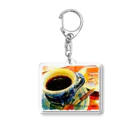 kazeou（風王）のCOFFEE and CAKE(アプリ加工) Acrylic Key Chain