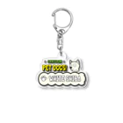 CARTOON PETDOGSの【1104M】C･PETDOGS『White Shiba』アクリルキーホルダー Acrylic Key Chain