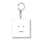 TAKARABAKOのビトのアクリルキーホルダー四角（白） Acrylic Key Chain