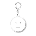 TAKARABAKOのビトのアクリルキーホルダー丸（白） Acrylic Key Chain