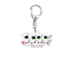 loveclonesのRespect the GOAT やぎさん おゆうぎ会 0592 黒ヤギ座 Acrylic Key Chain