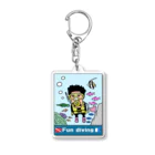 P-STYLEのファンダイビング Acrylic Key Chain