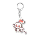 レタ(LETA)のぽっぷらうさぎ(じゃんぷ！) Acrylic Key Chain