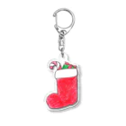 feee.co/フィー子(マーメイド)のクリスマスブーツ Acrylic Key Chain