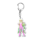 きらきら がーるずのSFガール　ピンク Acrylic Key Chain