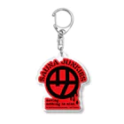 SAUNA JUNKIES | サウナジャンキーズのマルサ アクリルキーホルダー（赤） Acrylic Key Chain