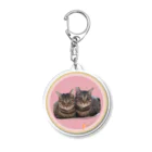 保護ねこの家の寄り添うジンキエby黒豆猫 Acrylic Key Chain