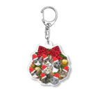 みきぞーん｜保護猫 ミッキー画伯と肉球とおともだちのmuchaguraainima　christmas Acrylic Key Chain