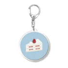 青のショートケーキ Acrylic Key Chain