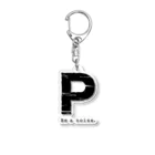 noisie_jpの【P】イニシャル × Be a noise. Acrylic Key Chain