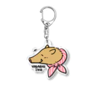 イノシシライフ INOsisiLIFEの やさしイノのほほえみ Acrylic Key Chain