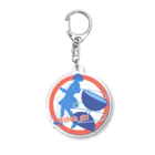 ジャグリング好きな子のdiabolo_girl　blue ジャグリング Acrylic Key Chain