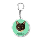 ☆家猫カンパニー社員グッズ☆のプリティーミッキーお顔ver Acrylic Key Chain