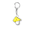 skk_1106のべんてんぐたけ（ベニテングタケ）黄 Acrylic Key Chain