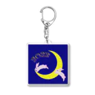 MZグラフィックスのうさぎ年　2023　ピンク・ラビット Acrylic Key Chain