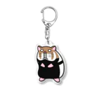 ムンムン&キュピロニウスのアトリエSUZURI店の世界最強のクロハラハムスターさん Acrylic Key Chain