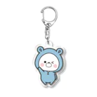 くまぽこSUZURI店のウインクするくまぽこ Acrylic Key Chain