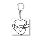 眼鏡の人の眼鏡の人 Acrylic Key Chain