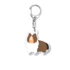 Kotetsu diary(SUZURI店)のゆるゆるシェルティ Acrylic Key Chain