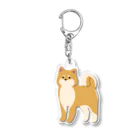 Kotetsu diary(SUZURI店)のゆるゆる柴犬 Acrylic Key Chain