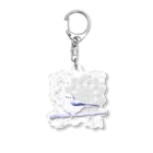 しの.＠流浪創具師EMANONの雪国の妖精シマエナガ Acrylic Key Chain