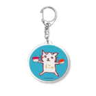 ネコのうーたんになりたいくちばしショップの「にゃすし又はすしにゃ」すし好き専用 Acrylic Key Chain